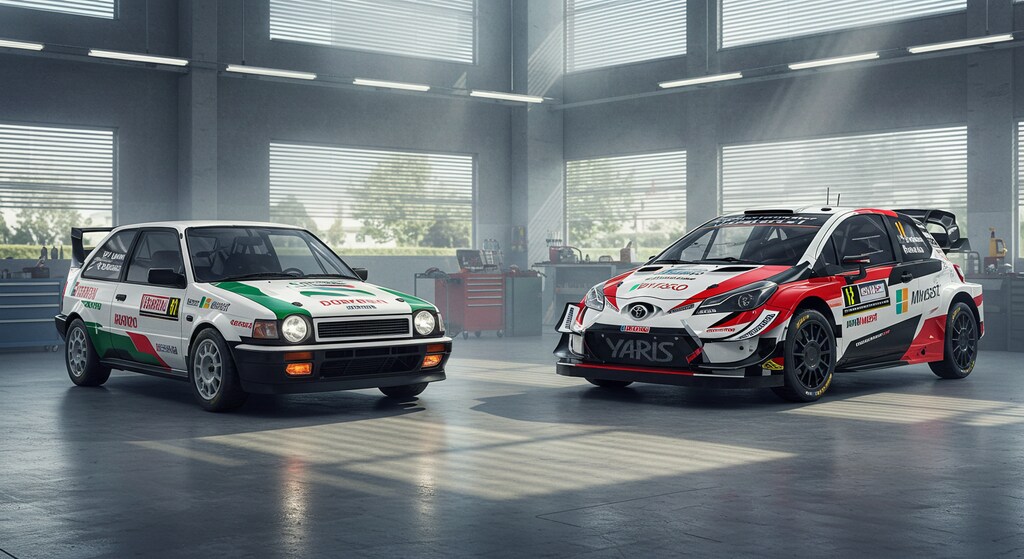 ヤリスとカローララリーカー