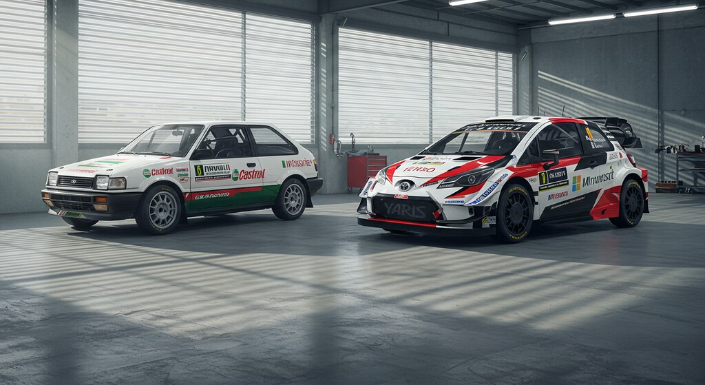 ヤリスとカローララリーカー