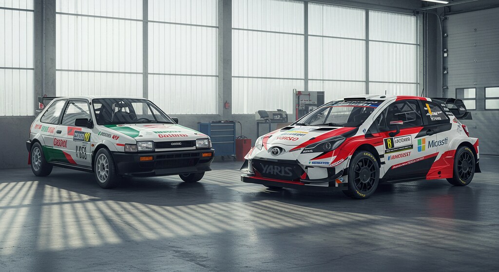 ヤリスとカローララリーカー