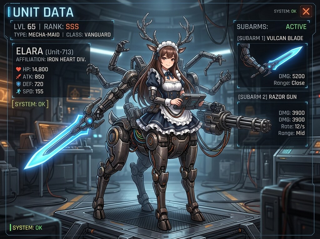 SSSランク重武装メカエラポケンタウリスメイドちゃん
