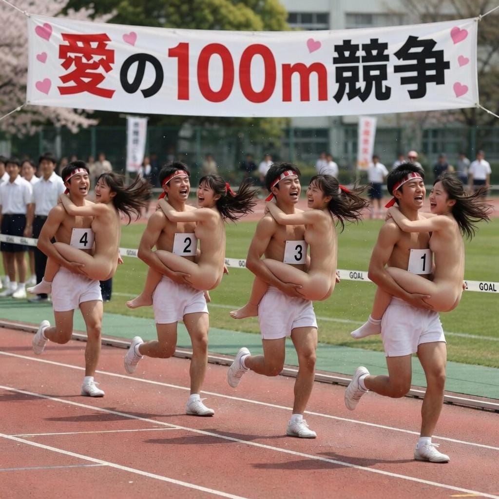 愛の100m競走