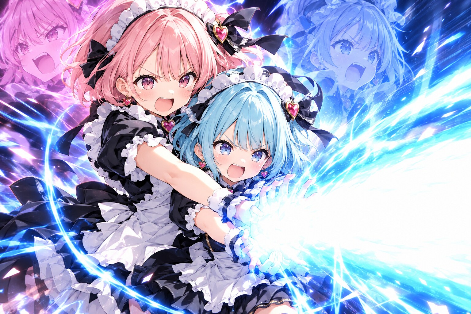 双子かめはめ波🌟💕 | の人気AIイラスト・グラビア