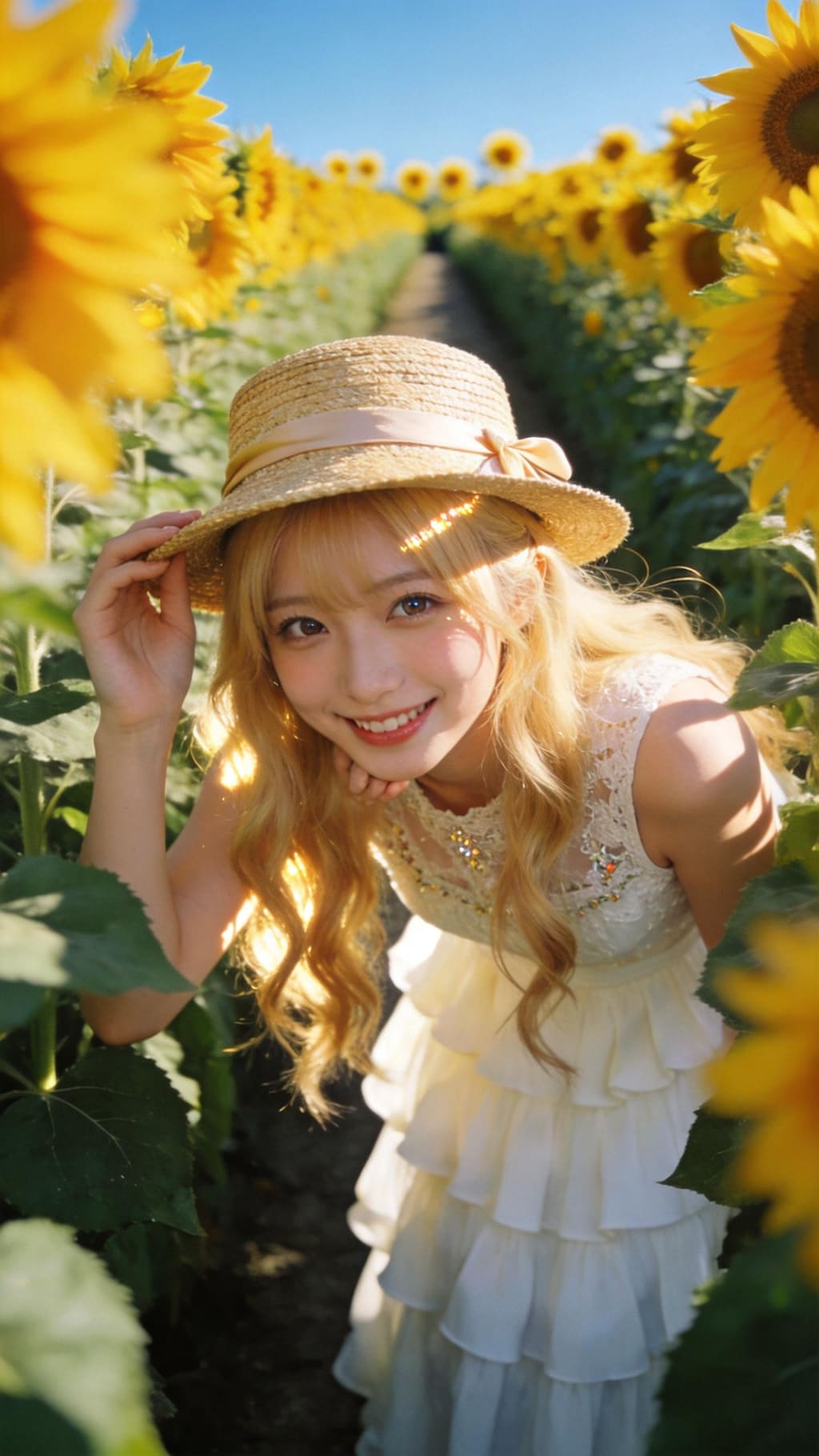 Sunflower Smile Under Summer Skies