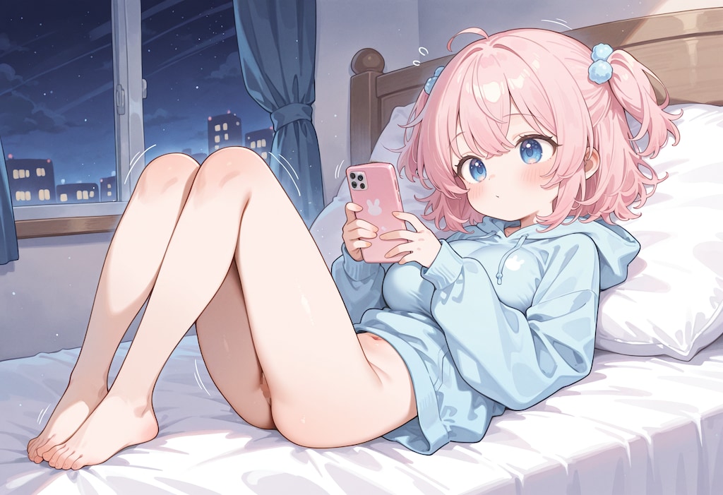 スマホを使う少女2