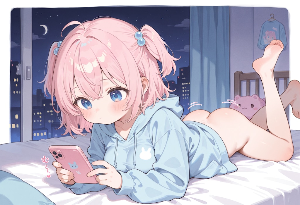 スマホを使う少女2