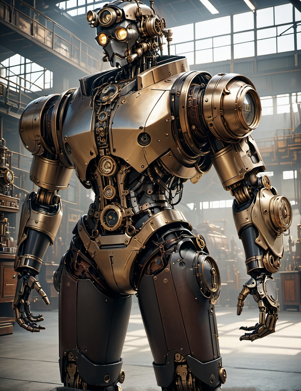 蒸気機械人型工場