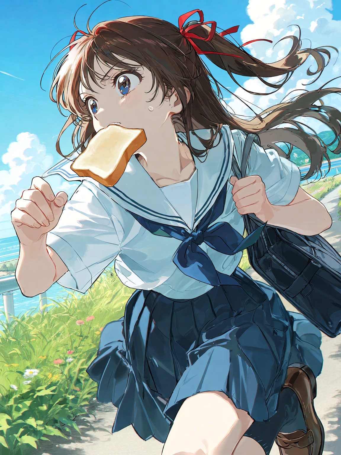 食パン女子高生