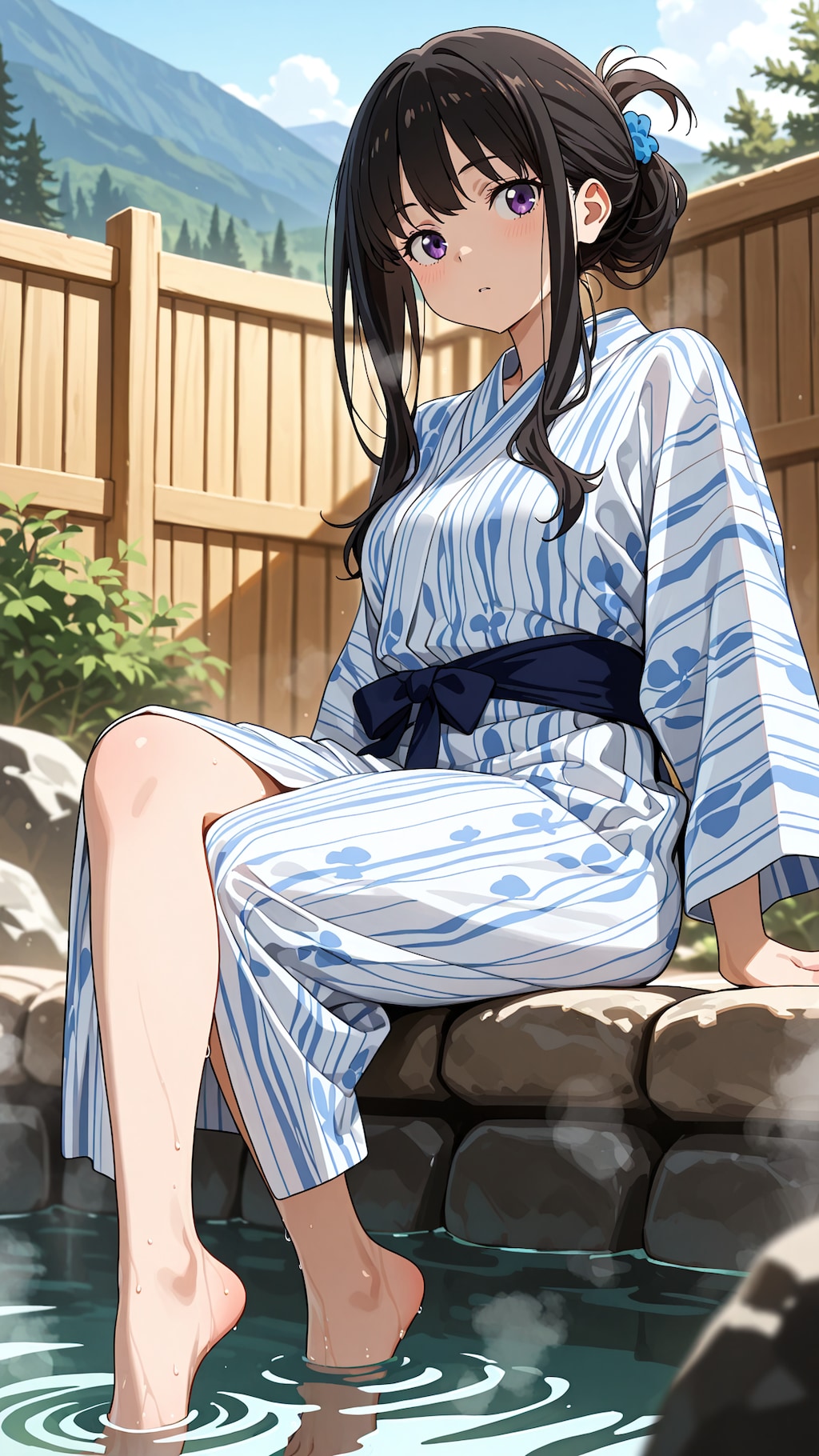 温泉の足湯