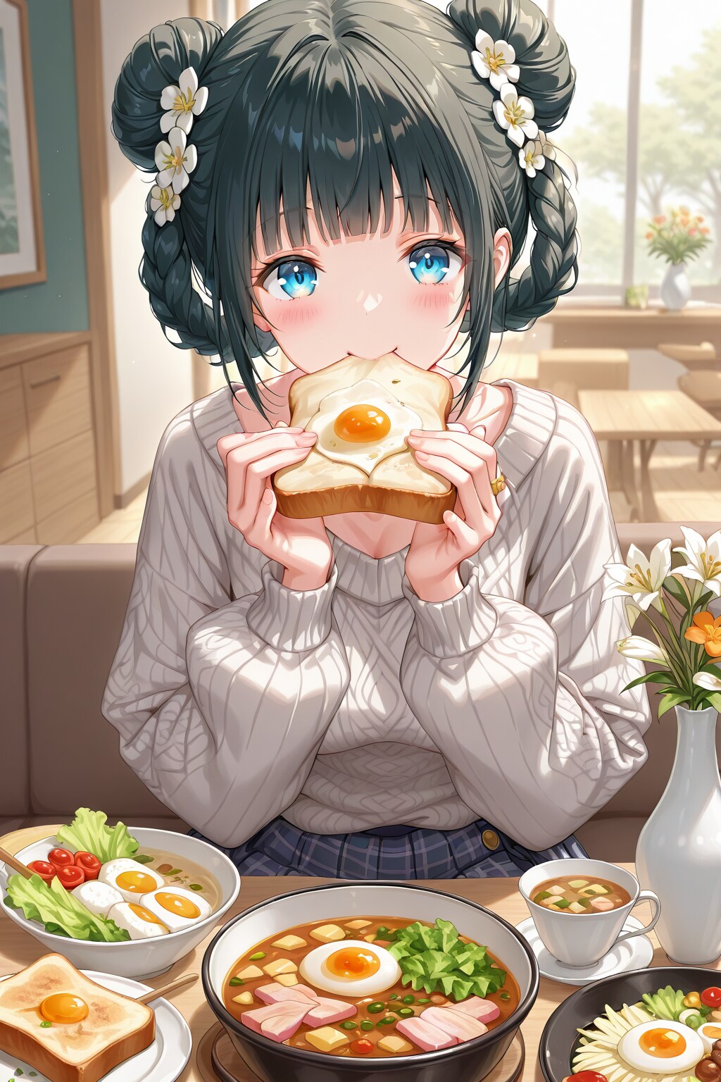 おだんごちゃん🍡✨と朝ごはん🍚✨ 11/6 | の人気AIイラスト・グラビア