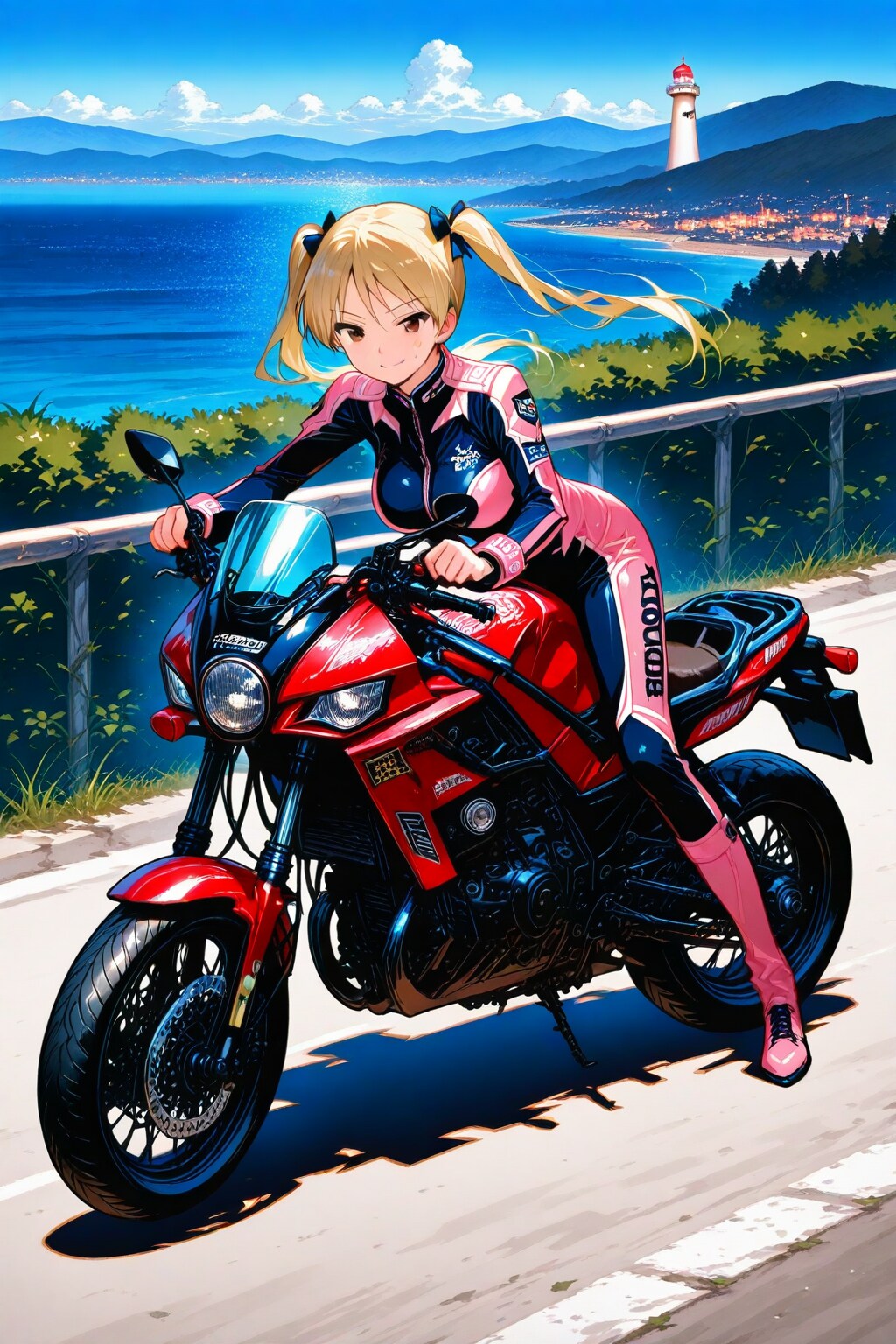8月19日バイクの日ツインテバイク女子とバイク🏍️