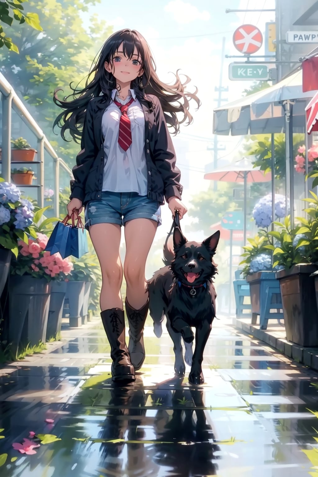雨上がりの散歩道