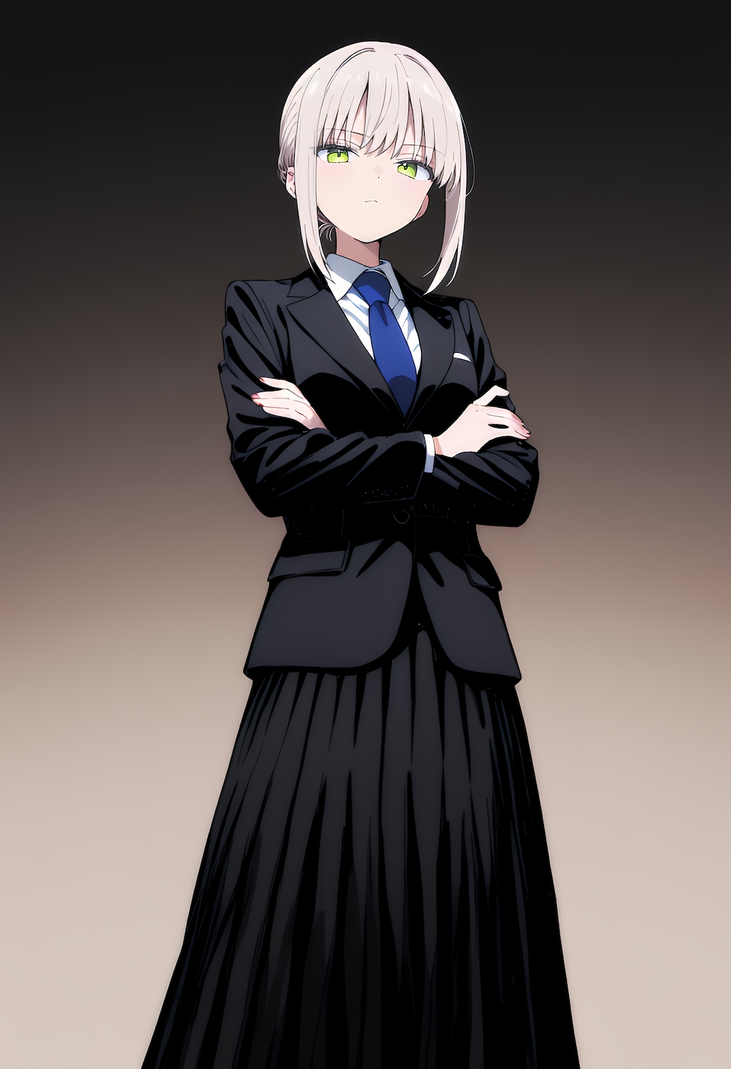 ロンスカ×スーツ