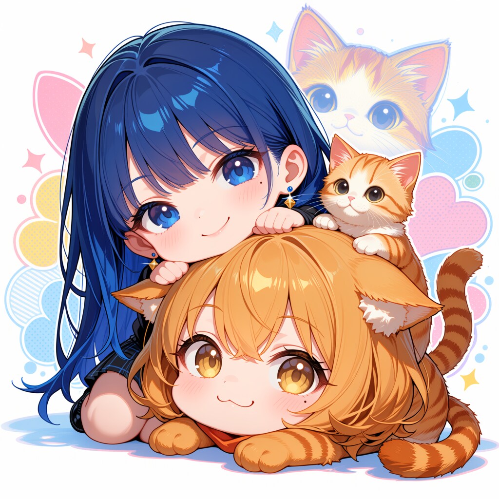 あいときなことこはくの癒やしタイム！ | の人気AIイラスト・グラビア
