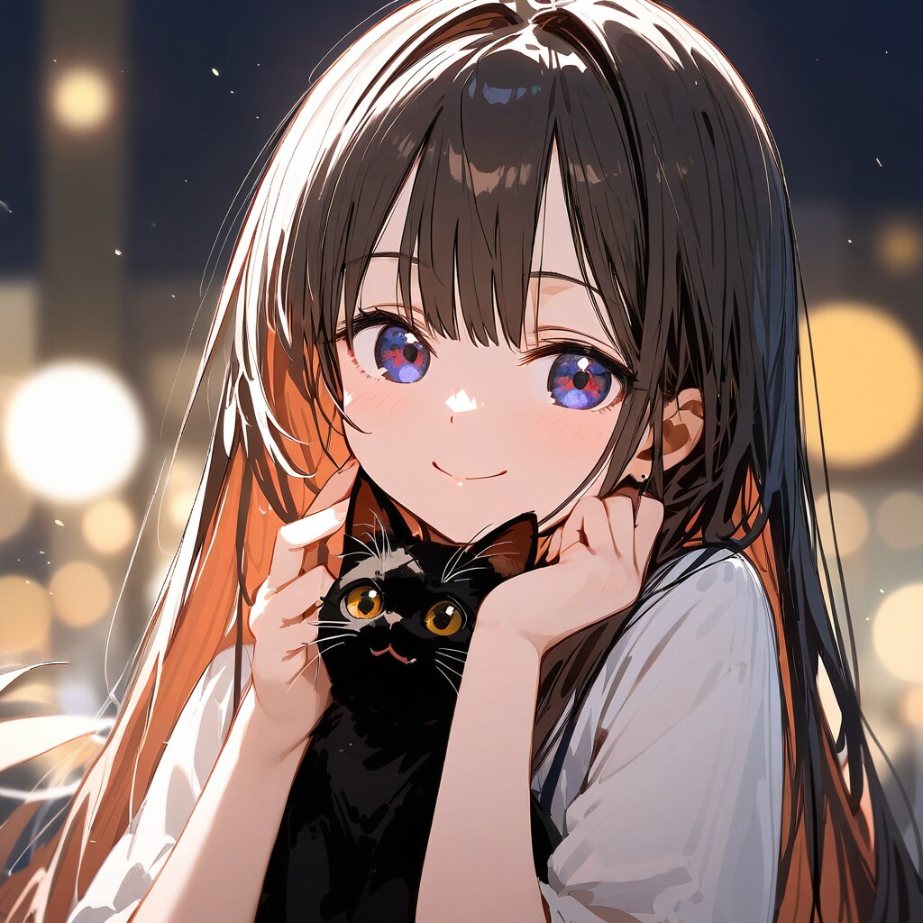 黒猫 | の人気AIイラスト・グラビア