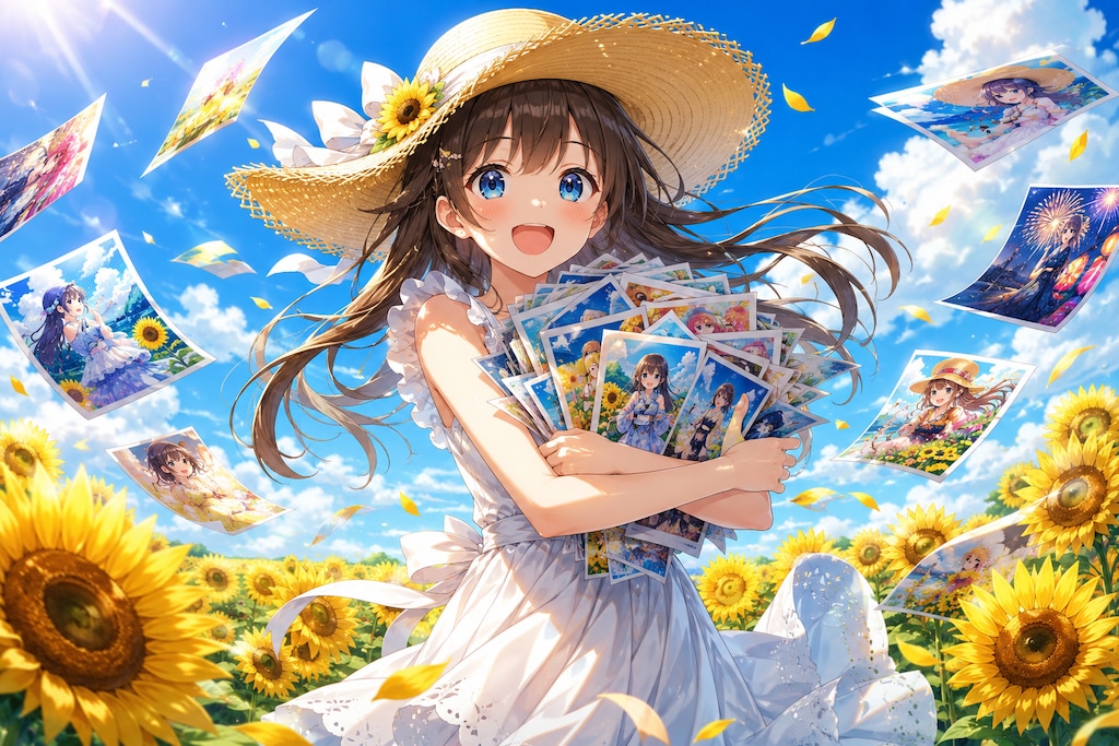 今日からまた、夏風にのせて作品をお届け。 🌻