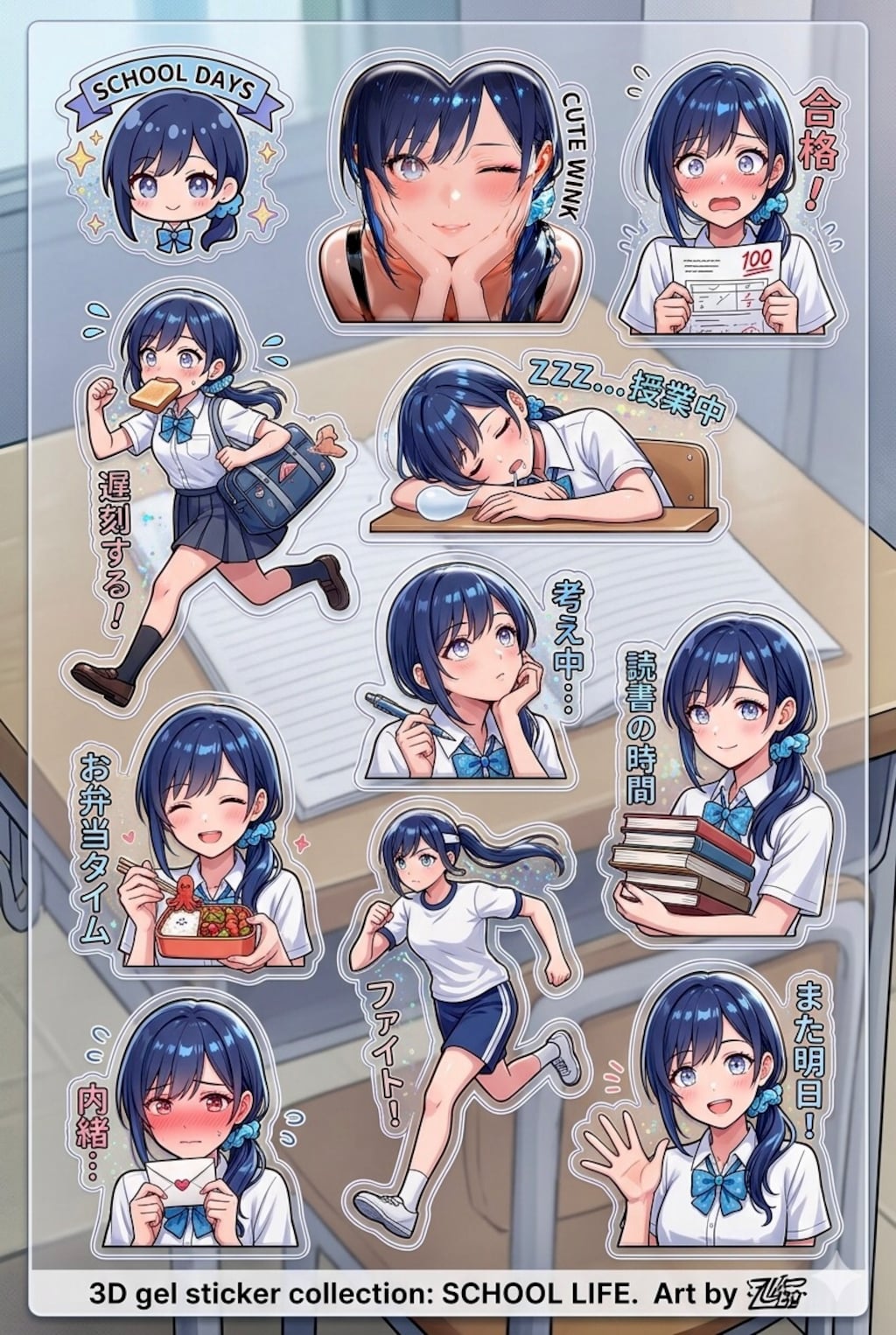 七瀬シール/学校生活編　52