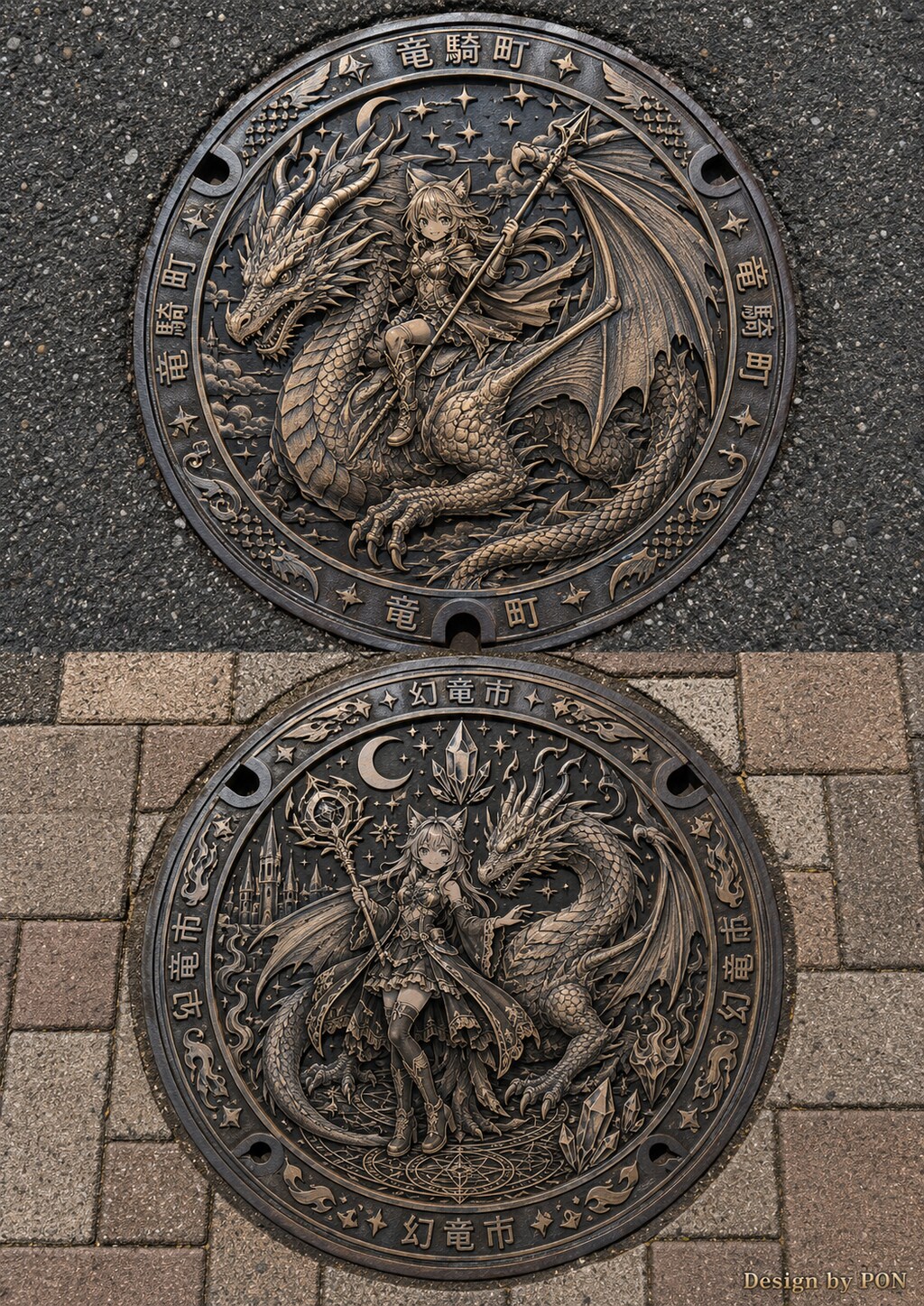 マンホールいろいろ