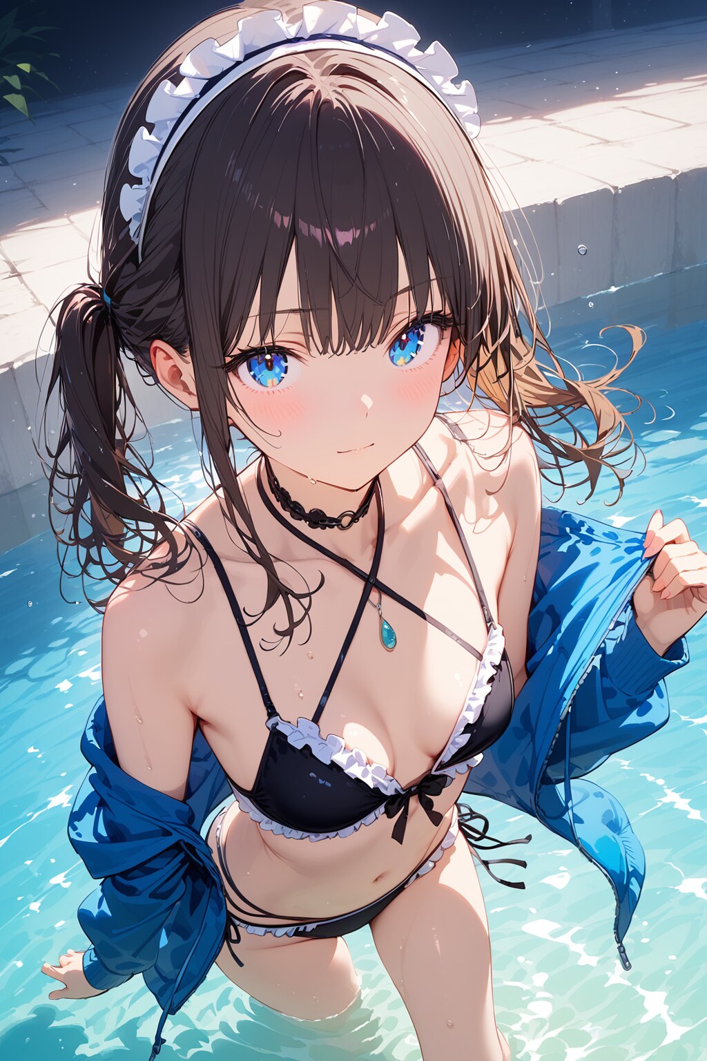 水着メイドさん