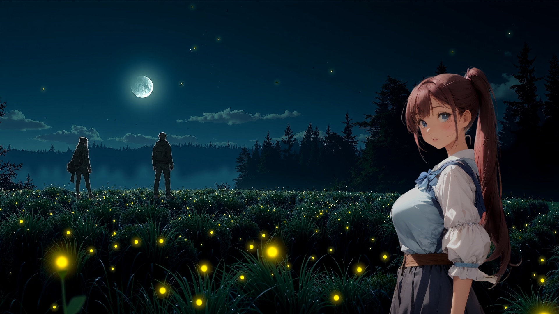 蛍火 (FullHD 壁紙52 BD071) | の人気AIイラスト・グラビア