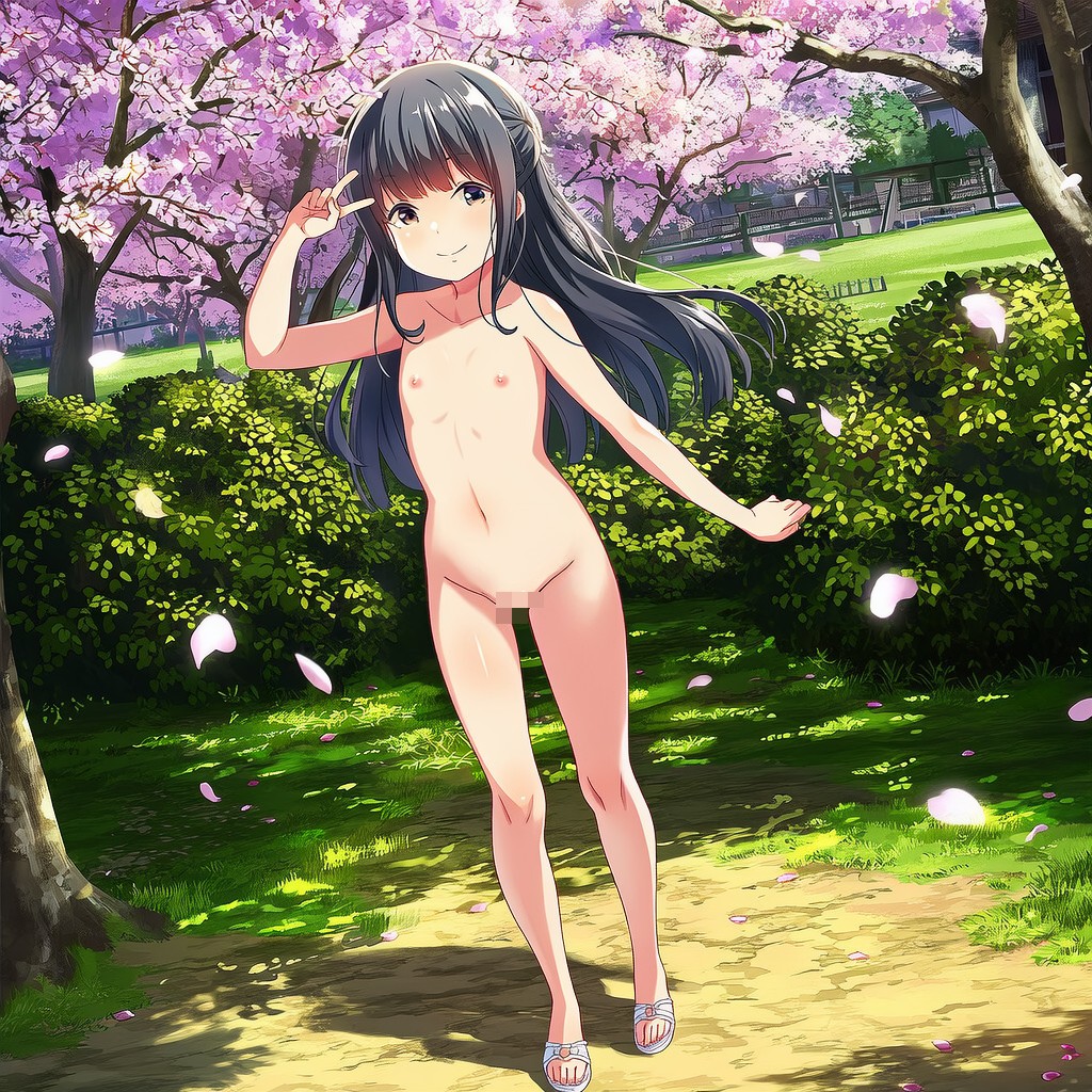 桜の下で