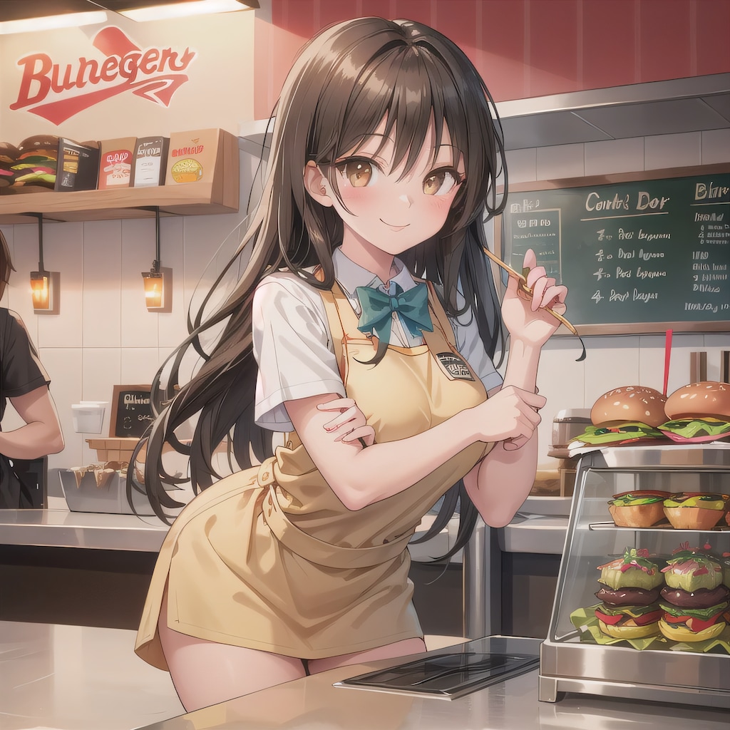 黒髪ロングでクルーの少女１２