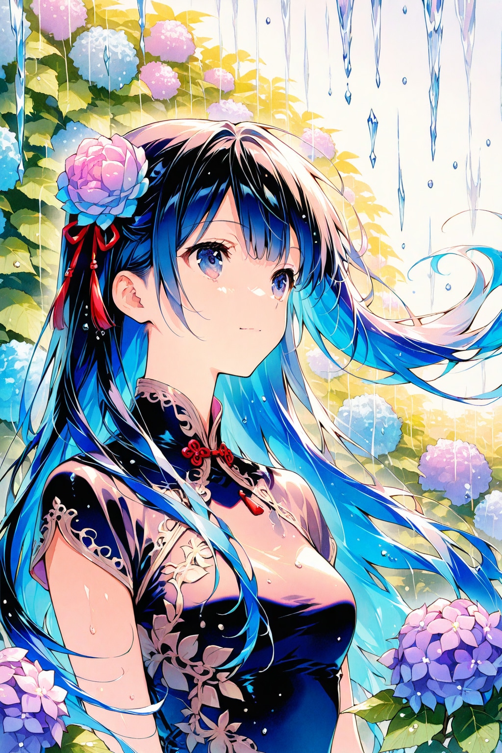 雨垂れ | の人気AIイラスト・グラビア