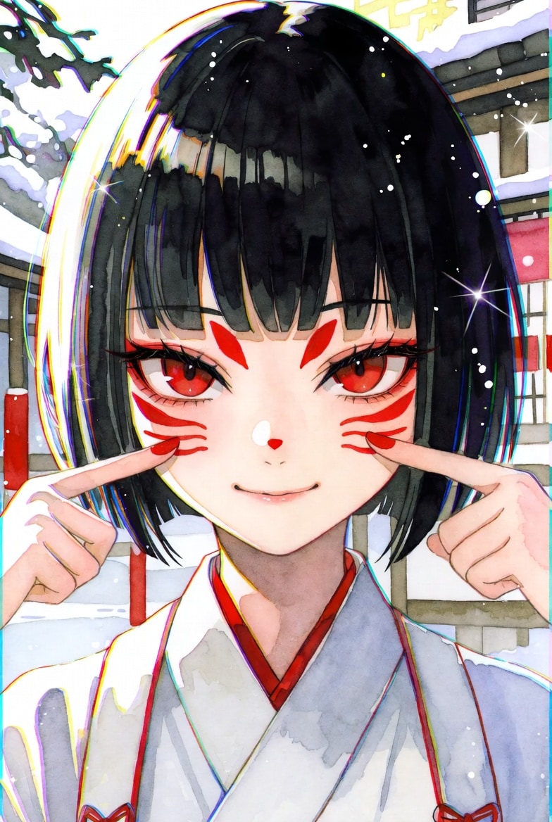 化粧稲荷 | の人気AIイラスト・グラビア