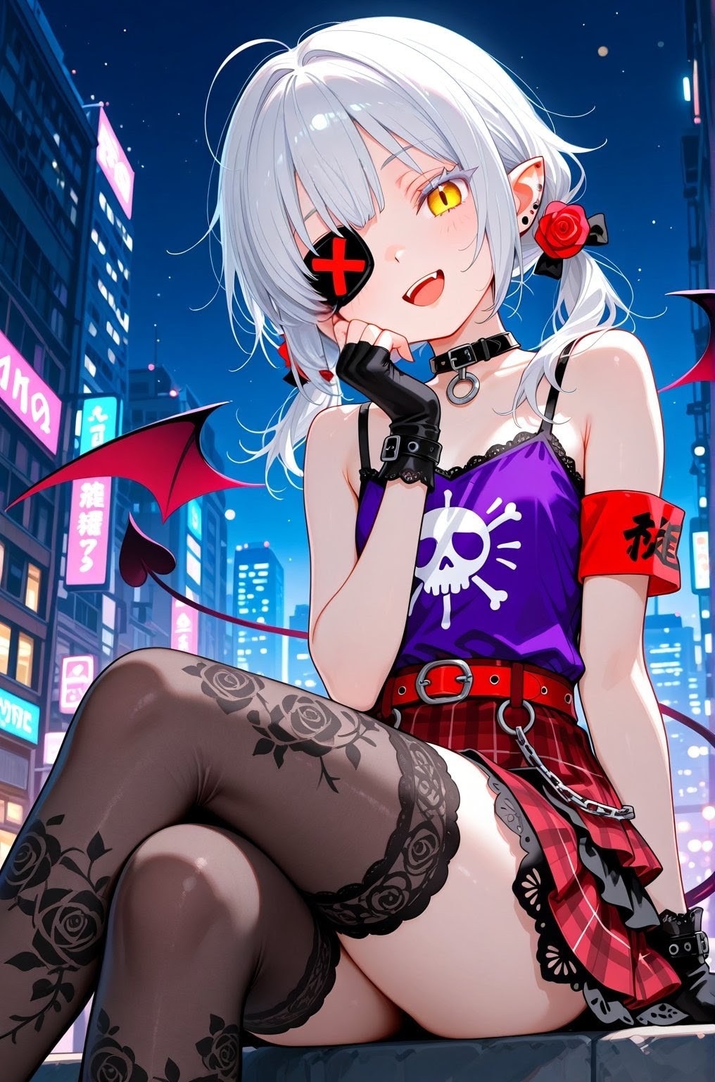 夜の夏コーデ