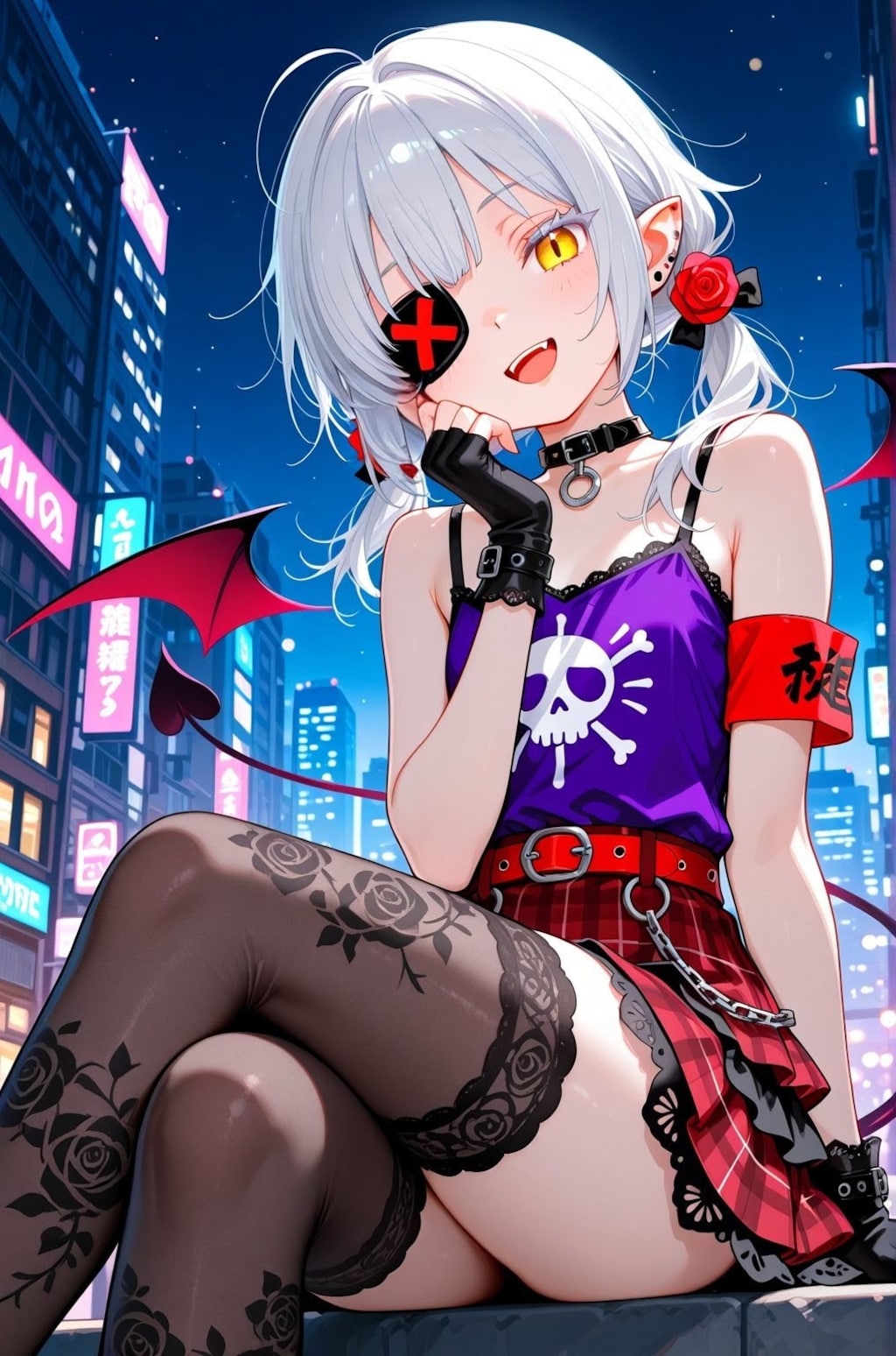 夜の夏コーデ