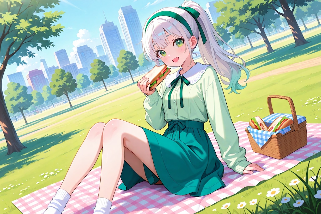 公園でお昼