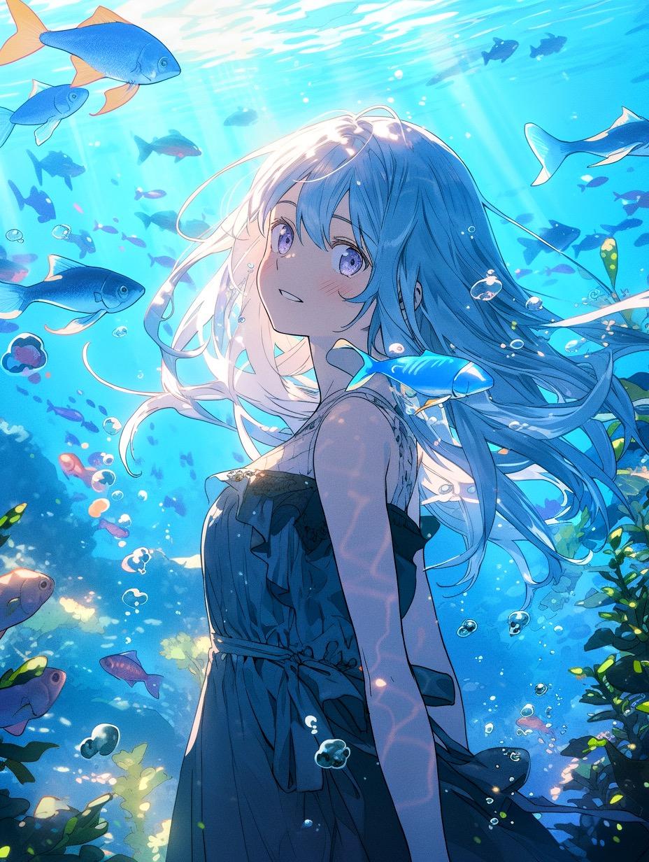水中 (niji style使ってみた)