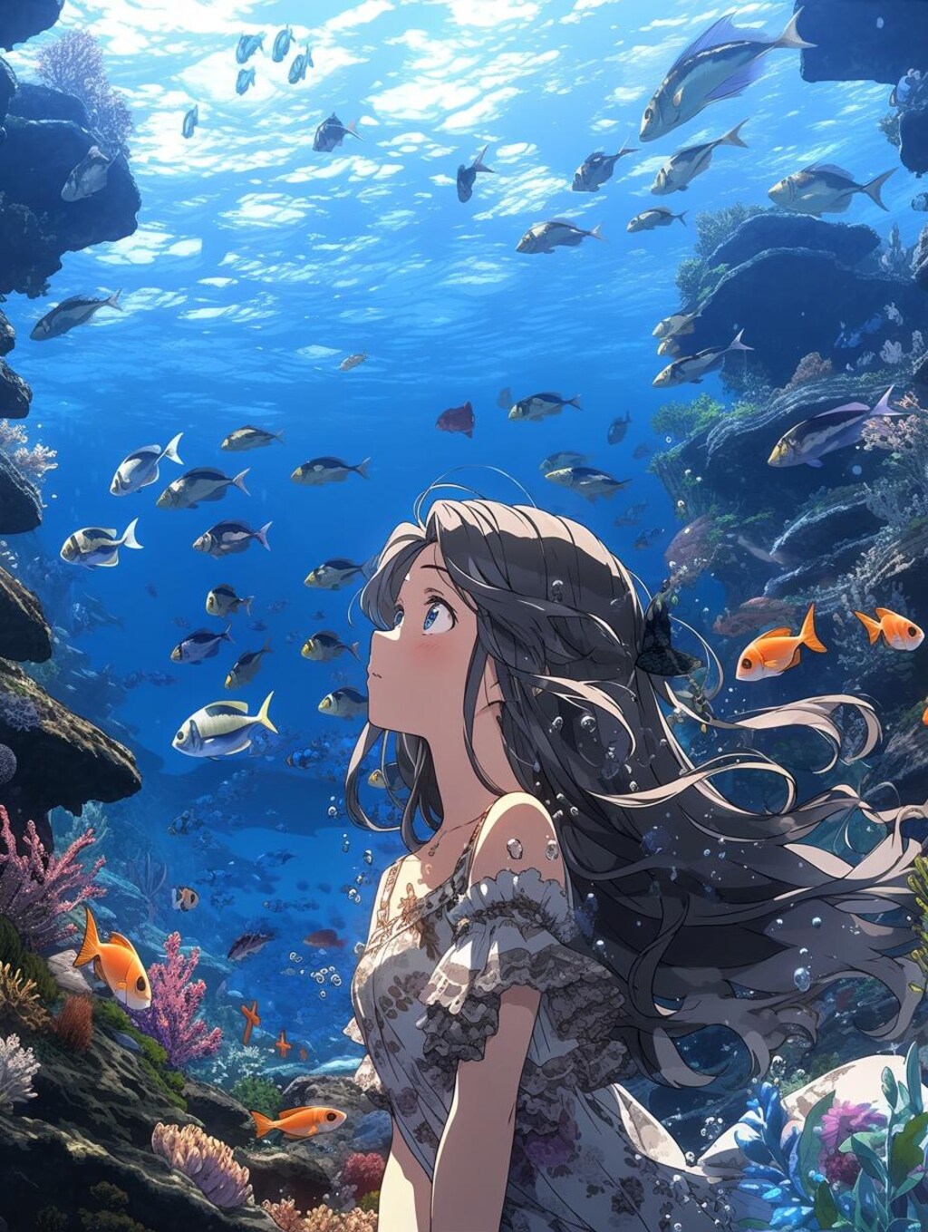 水中 (niji style使ってみた)