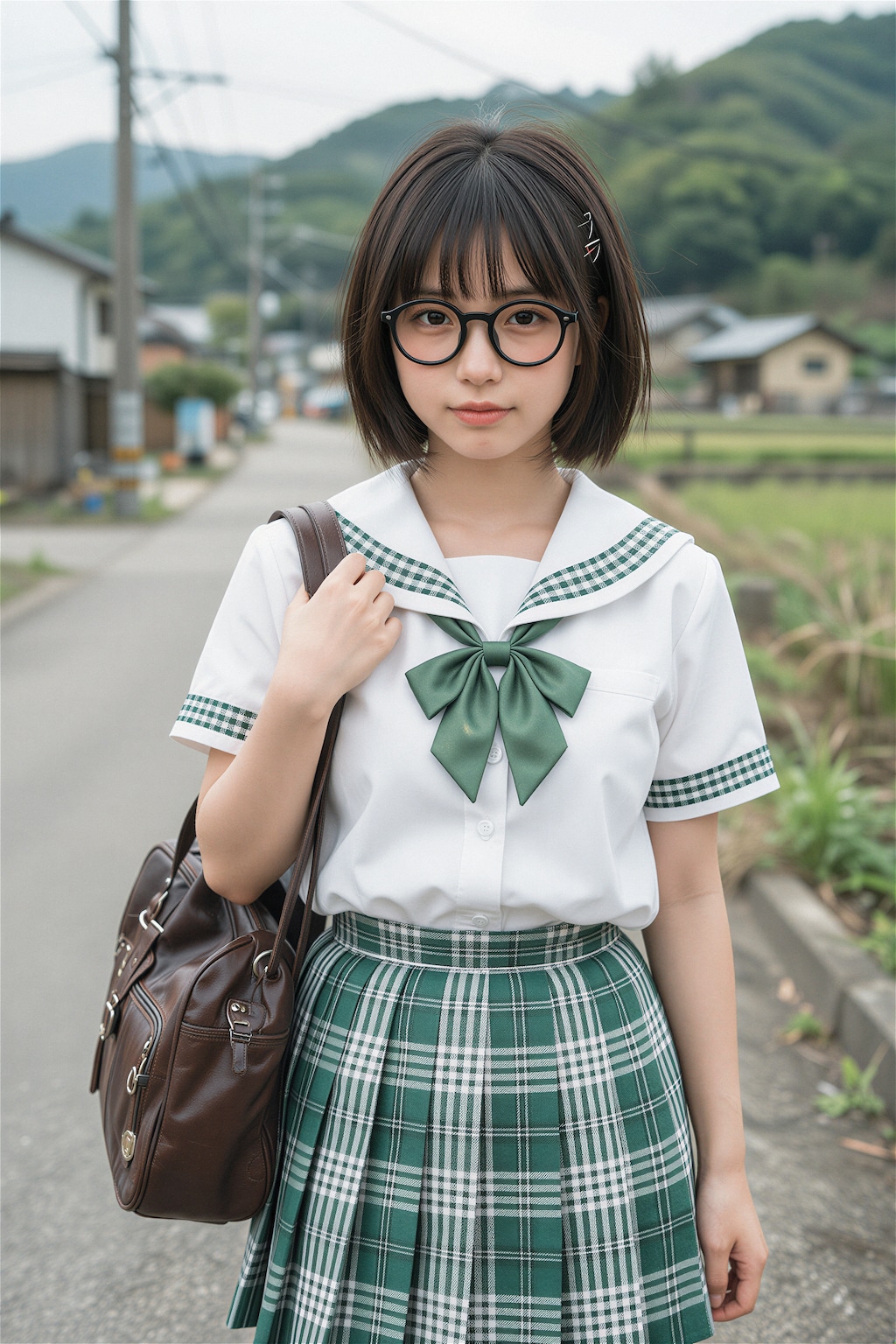 公立ダサ制服女子！