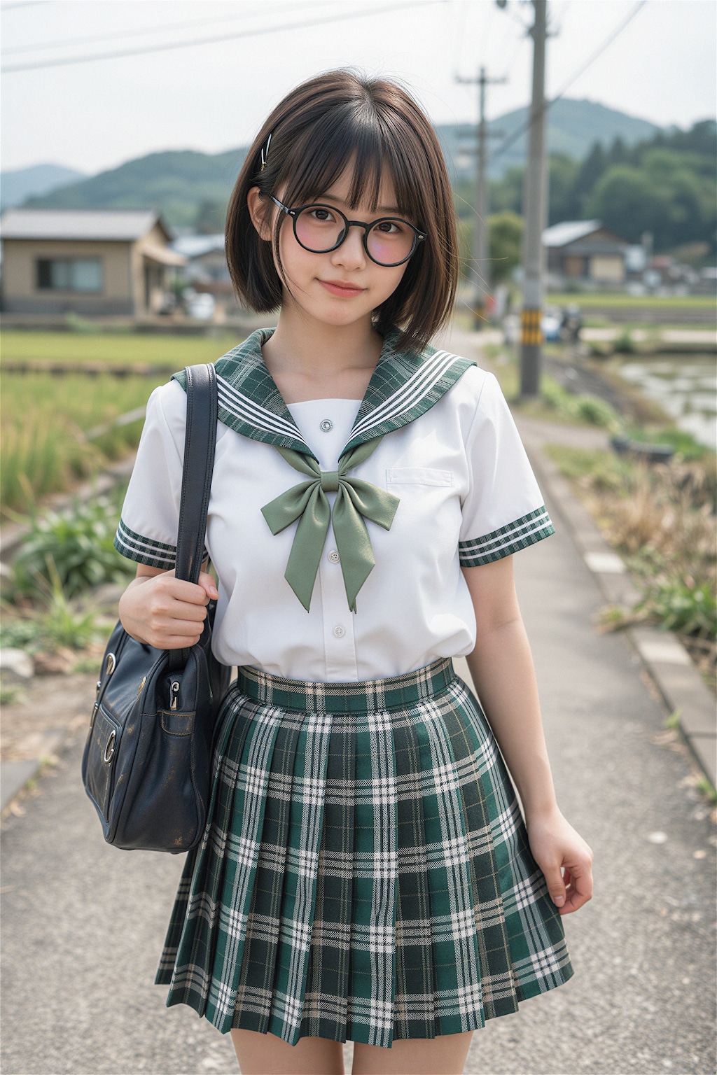 公立ダサ制服女子！