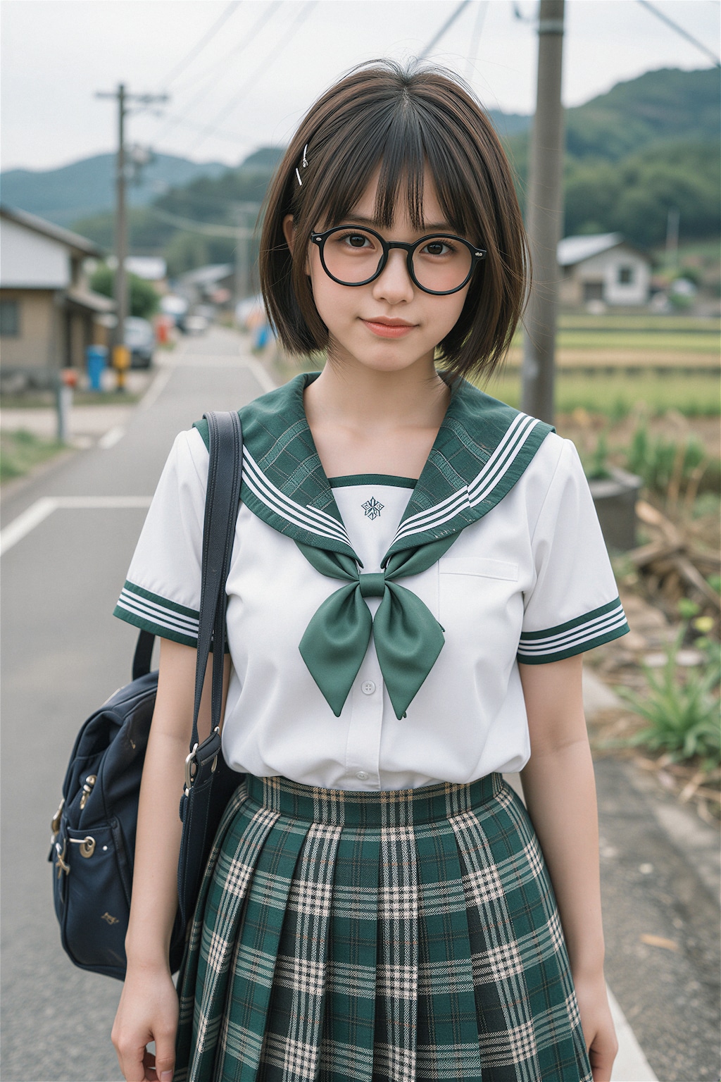 公立ダサ制服女子！