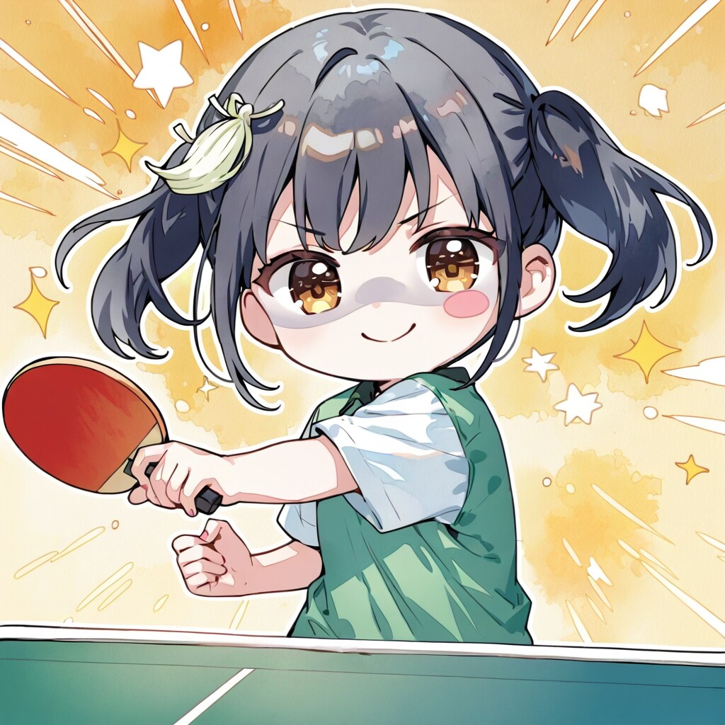 卓球ツインテール | の人気AIイラスト・グラビア