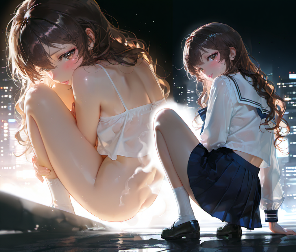 見せてくれる子