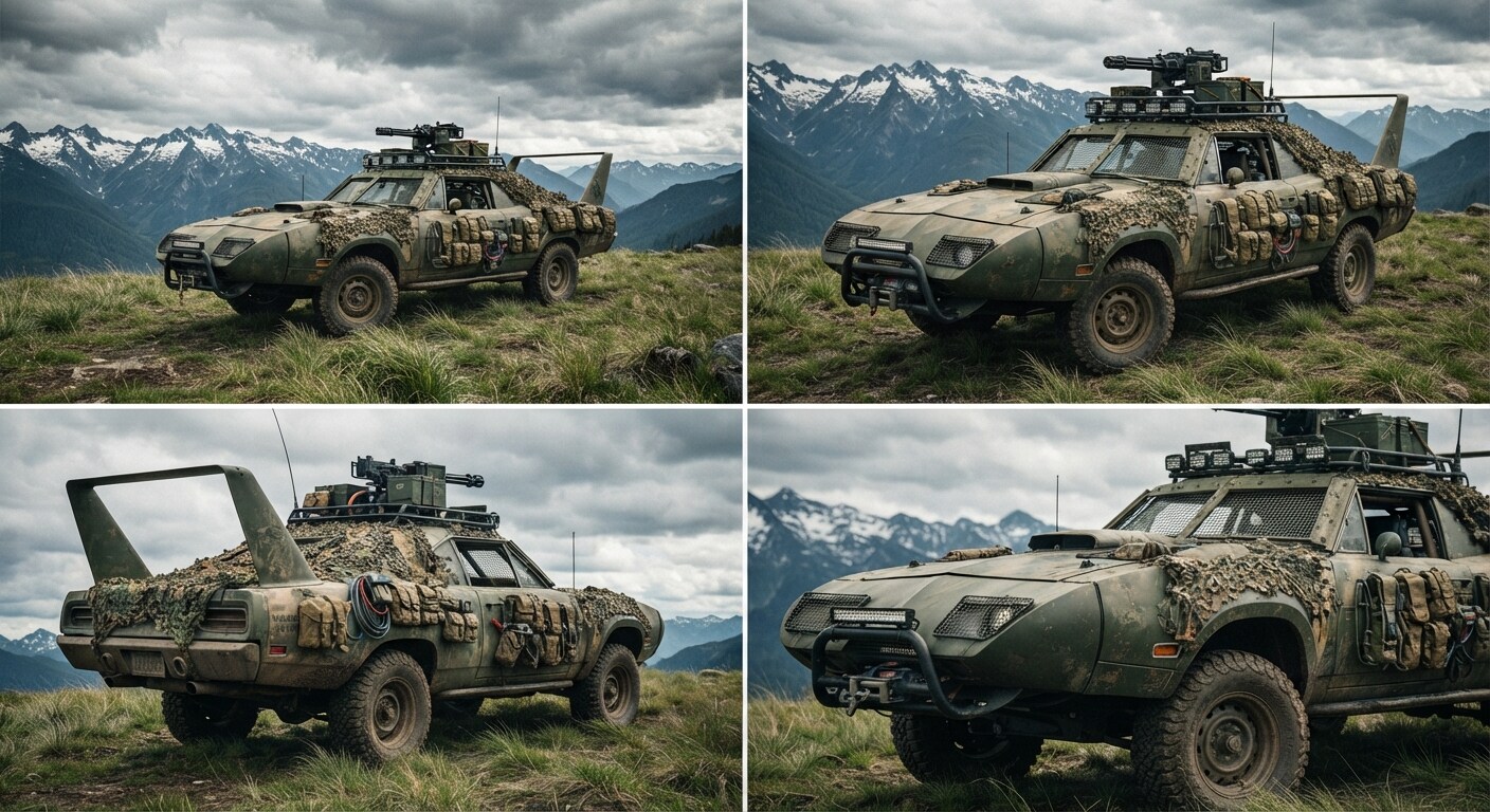 プリマススーパーバード軍用車 | の人気AIイラスト・グラビア
