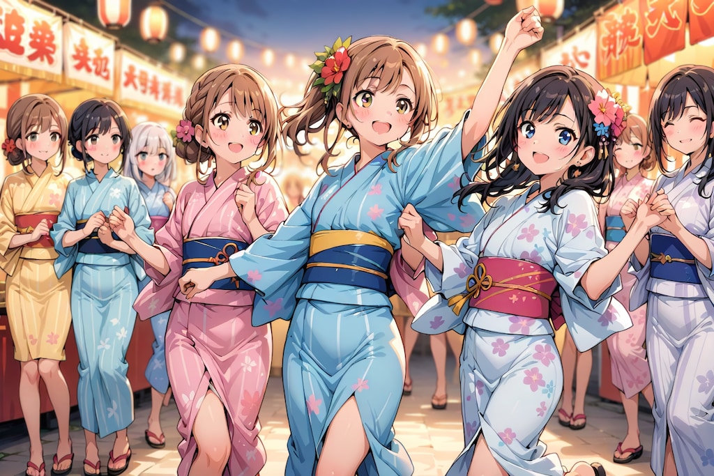 ダンシング浴衣ガールズ