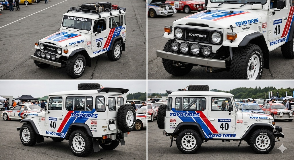 トーヨータイヤランクル40ラリーカー