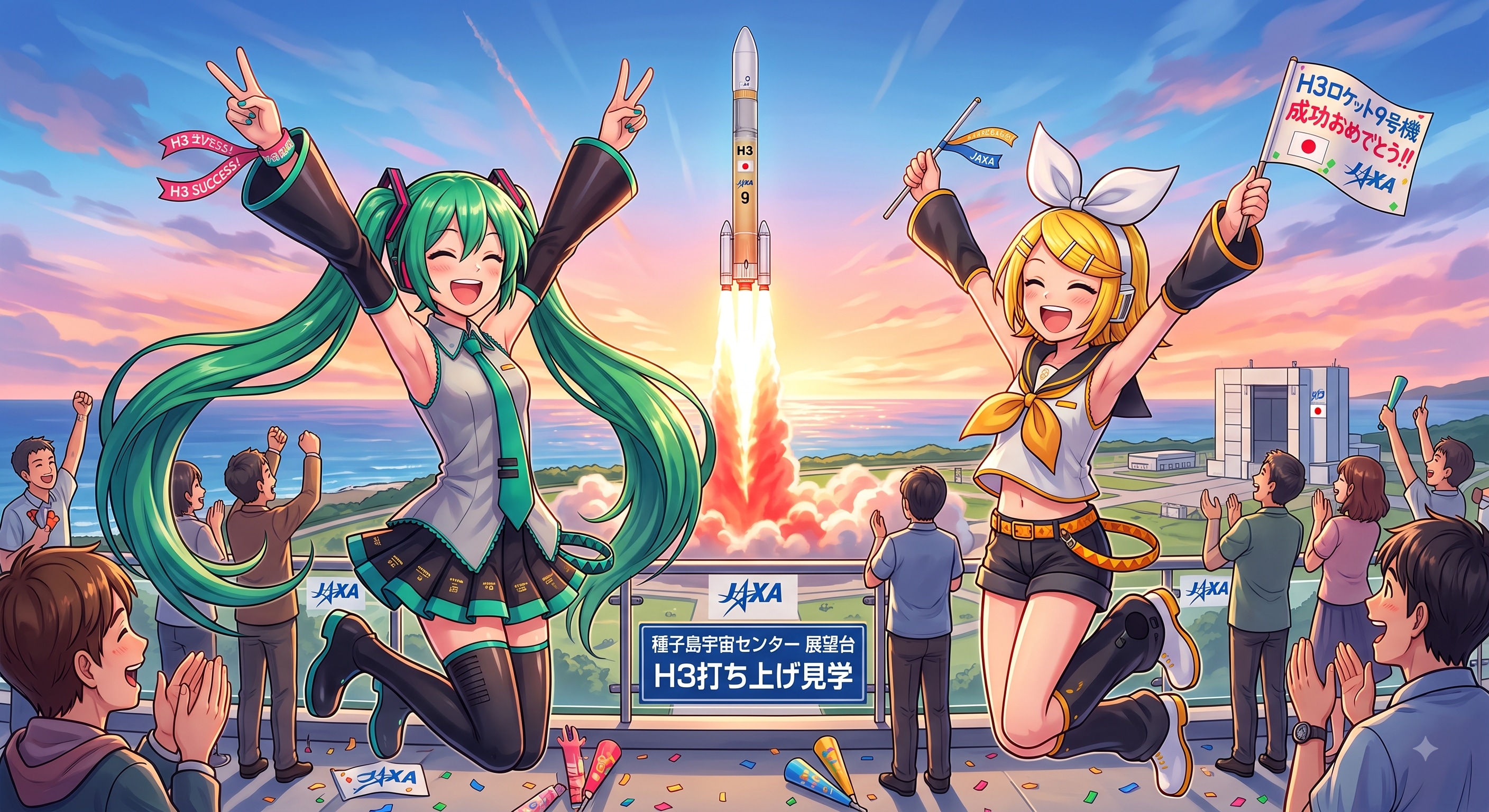 H3ロケット９号機　成功🚀😄 | の人気AIイラスト・グラビア