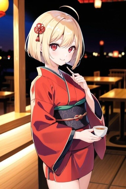 リコリス・リコイル（先生、着物短くない。） | の人気AIイラスト・グラビア