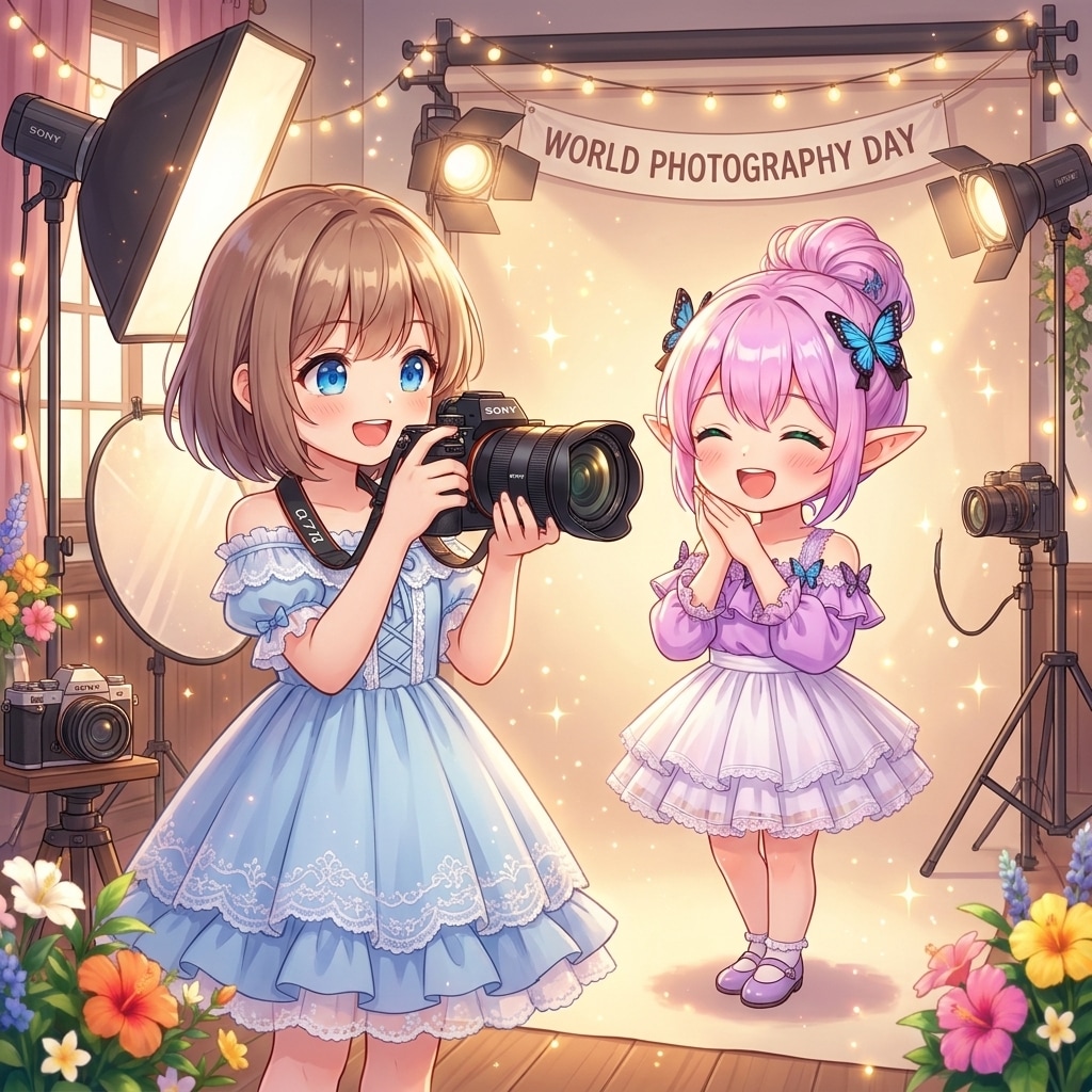 世界写真の日 | の人気AIイラスト・グラビア