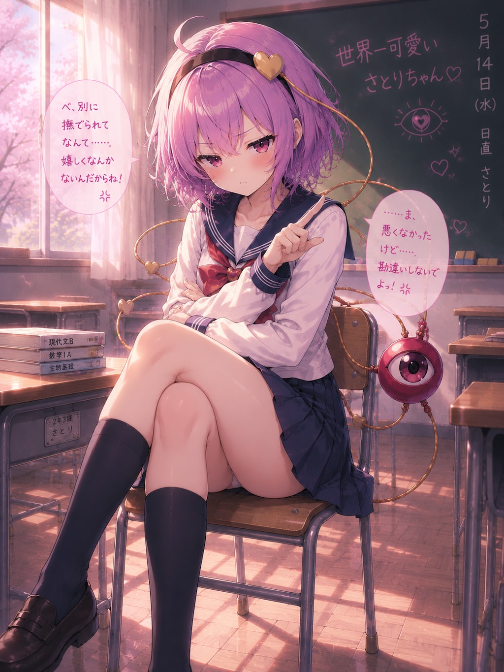ツンデレさとりちゃん（セーラー服ver）