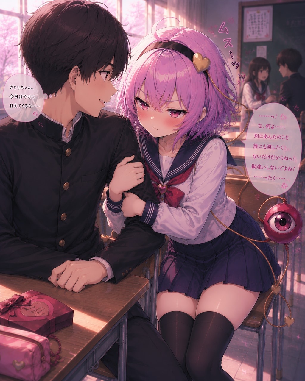 ツンデレさとりちゃん（セーラー服ver）