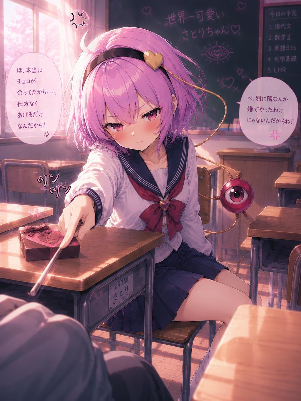 ツンデレさとりちゃん（セーラー服ver）