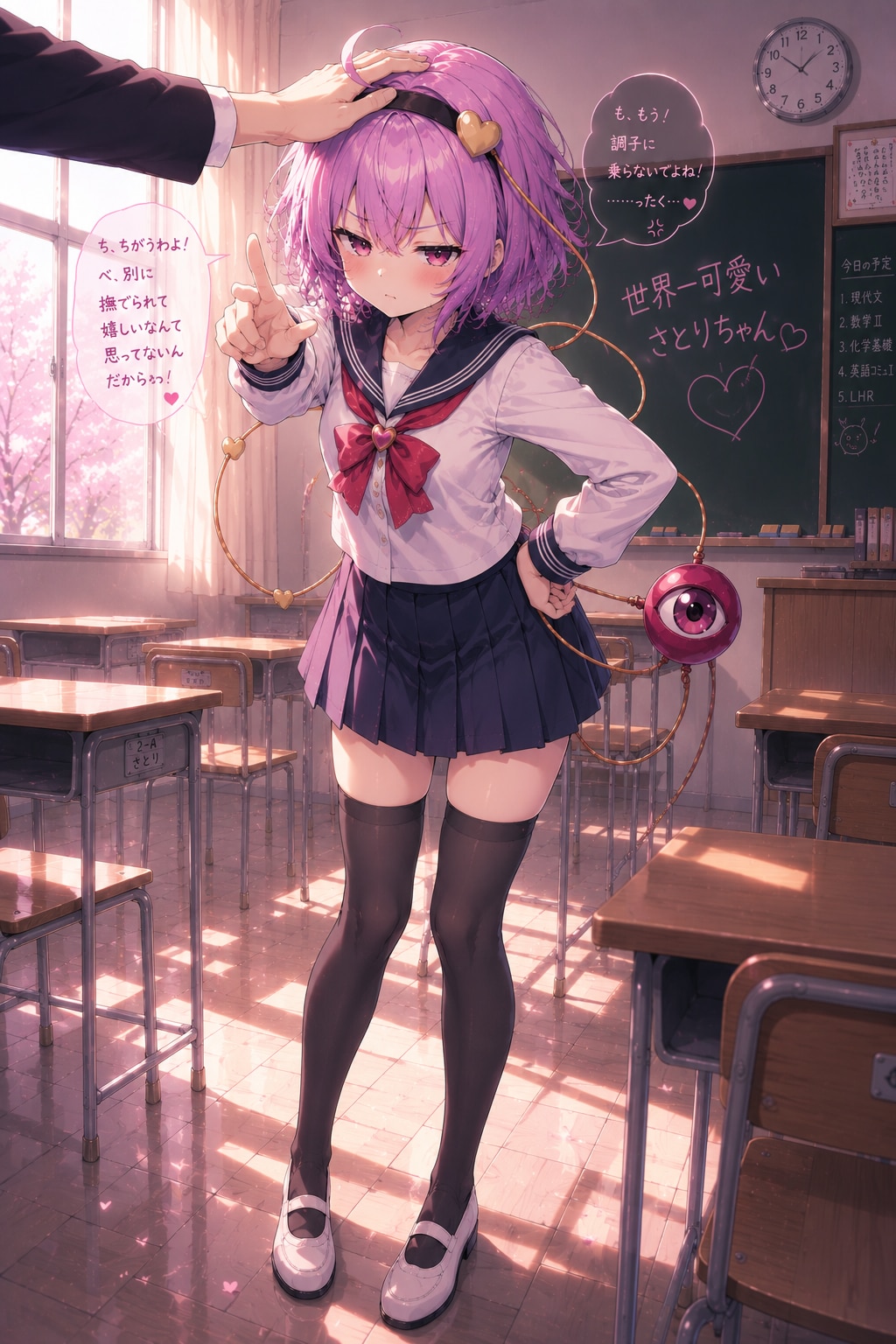 ツンデレさとりちゃん（セーラー服ver）