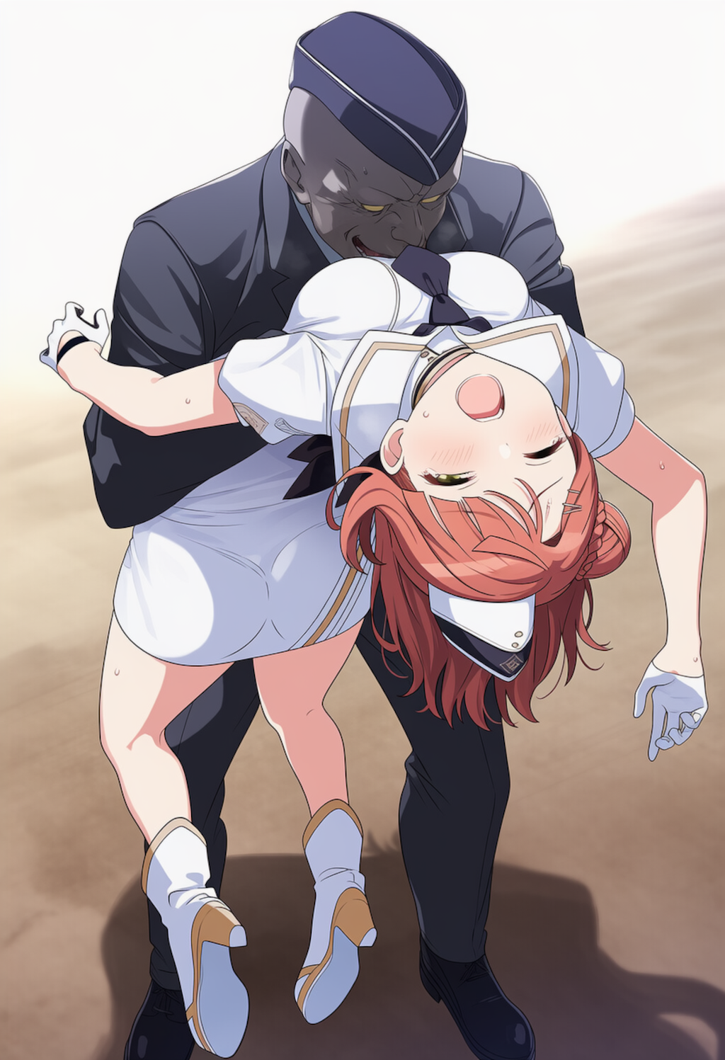 ブルアカオペレーター服　後ろ反り38