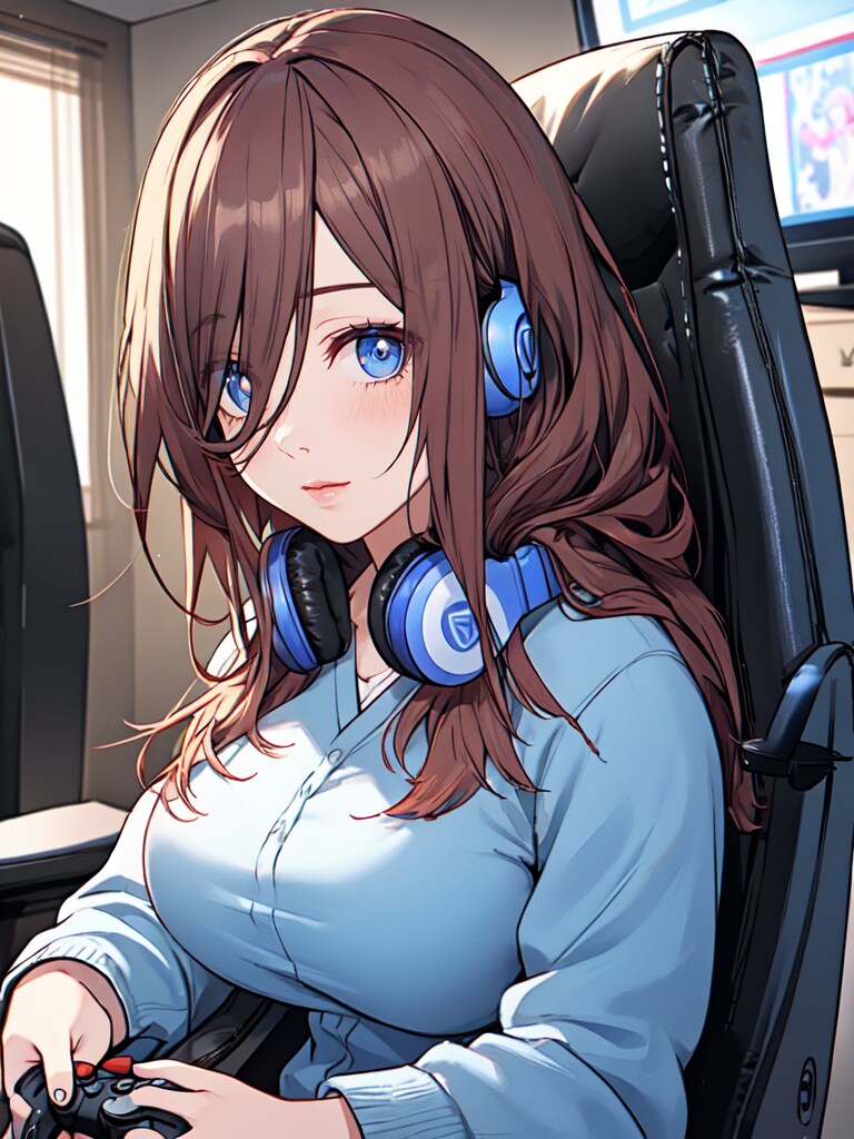 ゲーム実況するVTuber（中の人）
