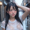 突然の大雨 3枚目